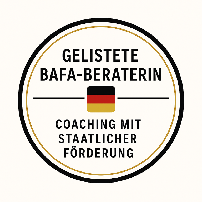 BAFA Beratung mit Zuschuss gefördert Gelistete BAFA-Beraterin für Coaching mit staatlicher Förderung.